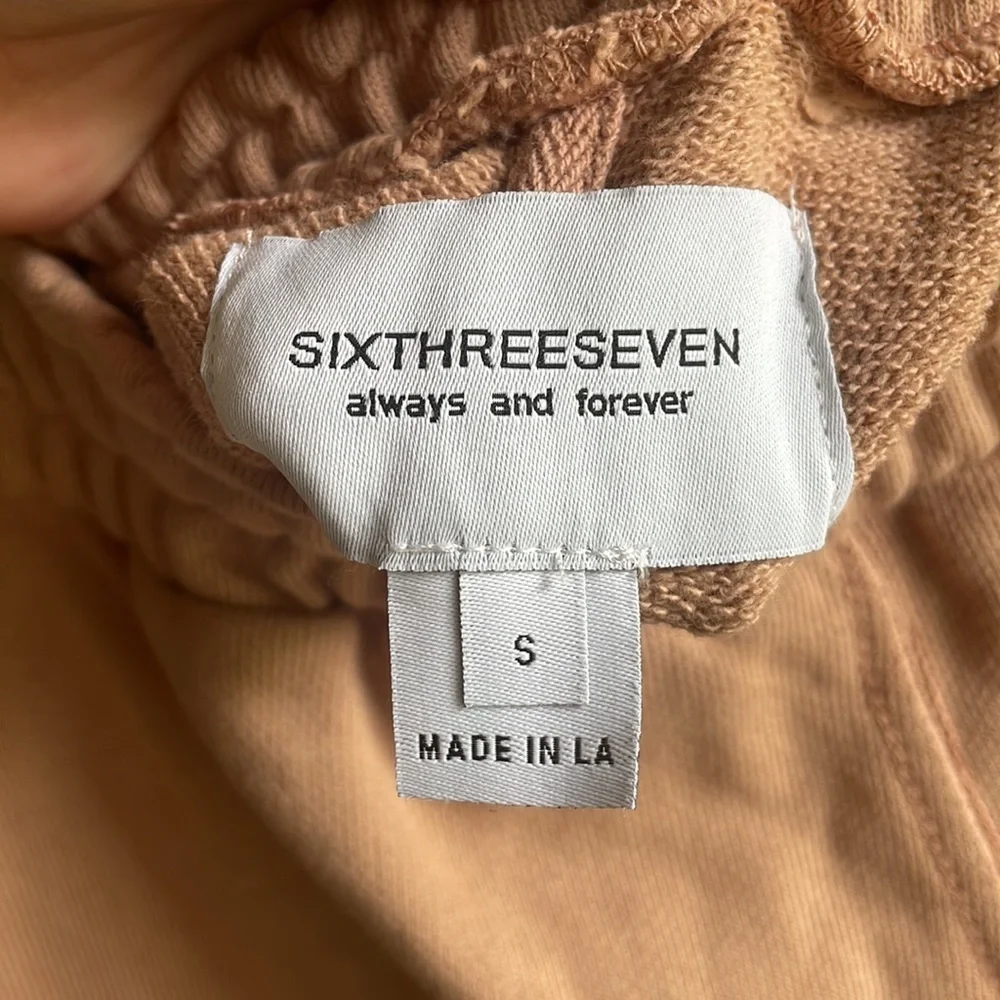 Revolve SIXTHREESEVEN The Sweat Short in Cocoa Size Small - Picture 4 of 5
